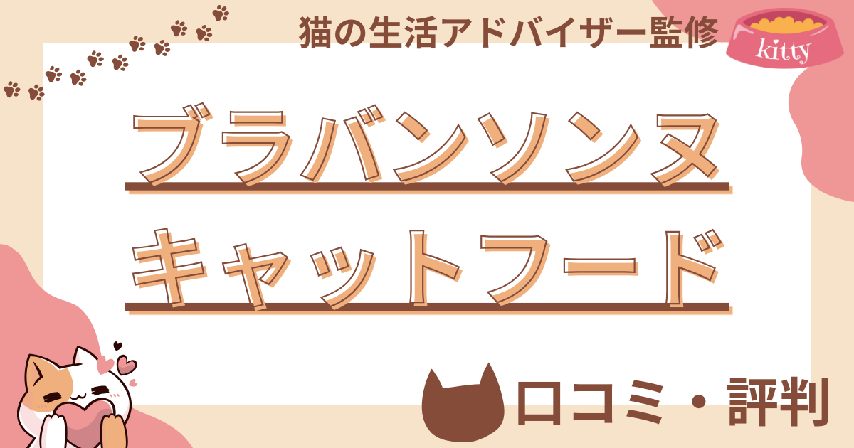 ブラバンソンヌキャットフードの口コミや評判を徹底解説！使用感や評価もご紹介 