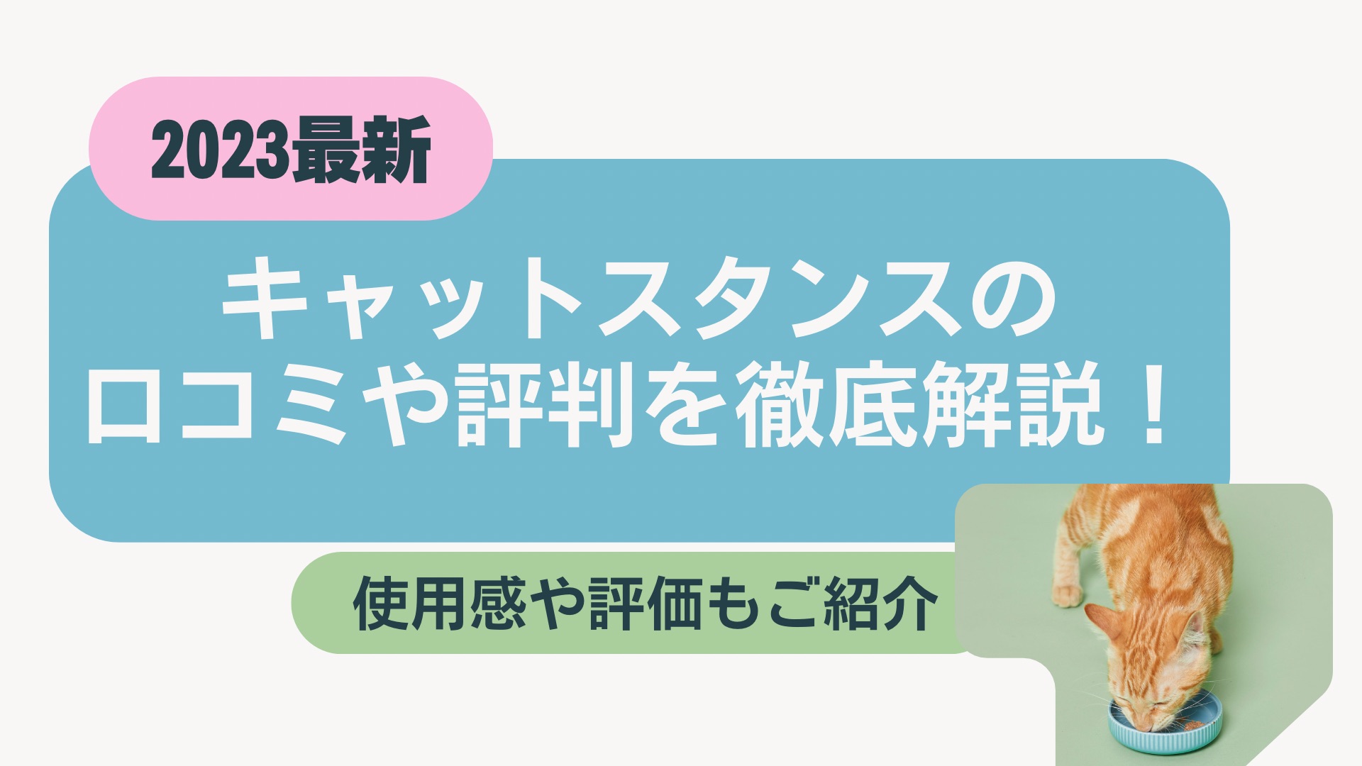 キャットスタンス キャットフードの口コミや評判を徹底解説！使用感や評価もご紹介 